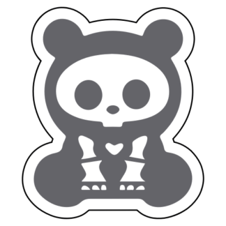 X-Ray Panda Sticker (Grey)